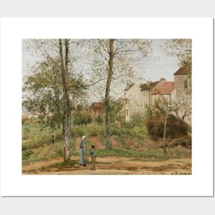 Houses at Bougival (Autumn) by Camille Pissarro Posters and Art